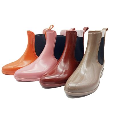 China Waterproof 2021 Manufacture Women Wellington Boots Waterproof PVC Rain Boots Wholesale for sale