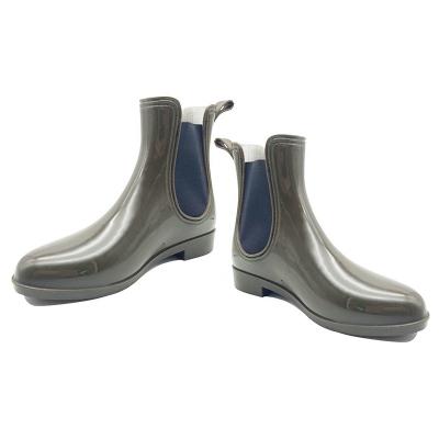 China Fashion Trend Ladies Ankle PVC Wellington Rain Boots for sale