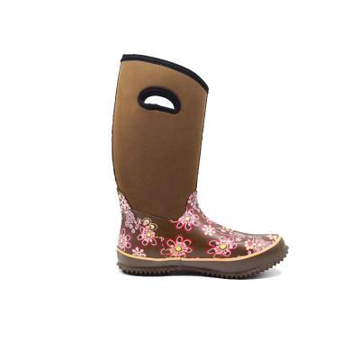 China Anti-slip Waterproof Waterproof Knee High Neoprene Rain Boots For Men Women And Kids for sale