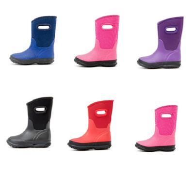 China Waterproof No Logo Winter Warm Neoprene Boots waterproof for kids in stock for sale