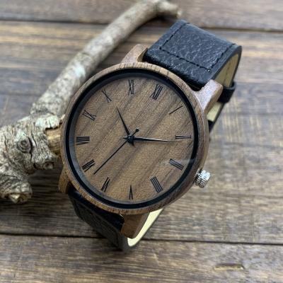 China Latest Design Wooden Watches Unisex Customized Dropshipping Wooden Blank Handmade Wooden Watch Craft for sale