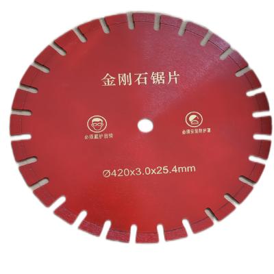 China Smooth Cut 420mm Various Wear Resistant Hardware Parts Cutting Chip Slotted Magnetic Sheet Diamond Saw Blade Cutting Tip Saw Blade for sale