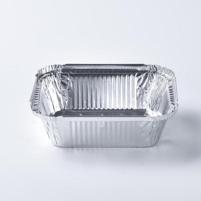 China Small Eco-friendly Aluminum Tray Container Logo Aluminum Foil For Food OEM Packing Disposable Kitchen Baking Customized for sale