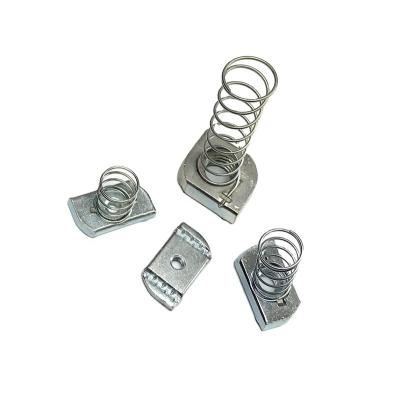 China Heavy Industry China Suppliers Wholesale M6~M18 Flat Spring Nut For Photovoltaic Bracket Fixing for sale