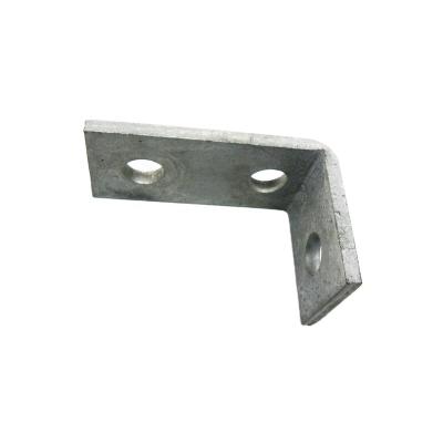 China Construction Three Hole 90 Degree Stainless Steel Corner Bracket For C Channel Connecting for sale