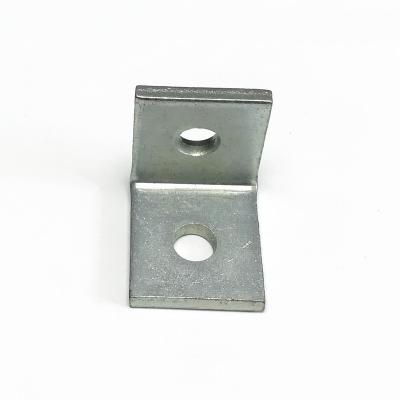 China Construction Galvanized Steel Channel Brackets 90 Degree Angle Fitting for sale