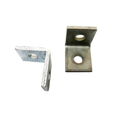 China Construction Galvanized Steel 2 Hole Corner Bracket For C Channels for sale