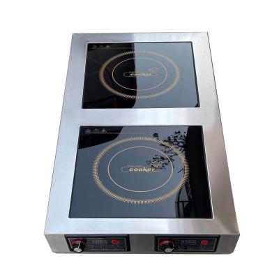 China Commercial Hotel 3500w *2 Kitchen Induction Cooker Easy Button Cooking Machine for sale