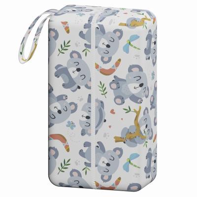 China Wholesale OEM Baby Storage Bag Diaper Sanitary Pad Bag 3D Doll Waterproof Small Size 8x11.5x22cm for sale