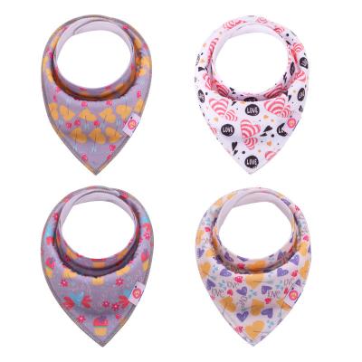 China OEM Consumer Shirt Washable Bulk Bibs Burp Cute Cloth Cotton Scarf Drool Baby Muslin Cheap for sale