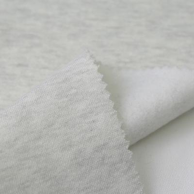 China New Shrink-resistant skin friendly knit brushed polyester 30S cotton fleece hoodie fabric for garment for sale