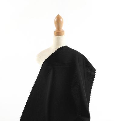 China Shrink-Resistant Solid Color Dyed Black Double Sided Mercerizing Cvc Knit 60% Cotton 40% Polyester Fabric for sale