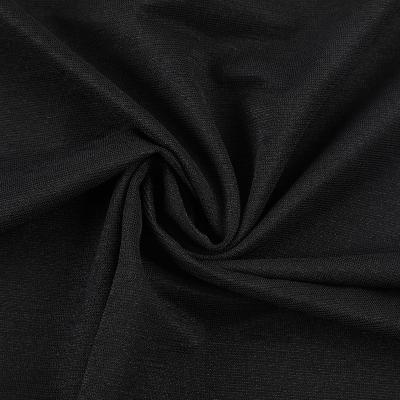 China Tear-resistant stylish eco simple friendy dyed knit polyester spandex jersey fabric for causal t-shirt for sale