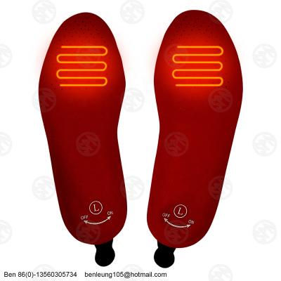 China Factory Hot Selling EVA USB Rechargeable Winter Warmer Heating Feet Pad Outdoor Sports Heated Insoles for sale