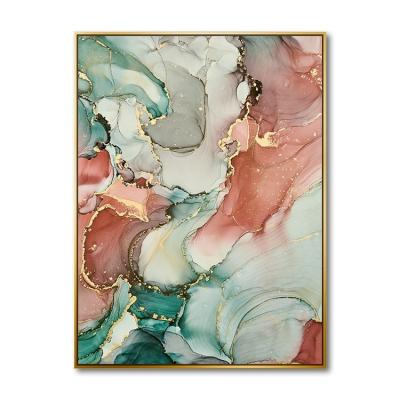 China Latest Modern Original Waterproof Canvas Art Abstract Crystal Porcelain Painting Wall Decoration Canvas for sale