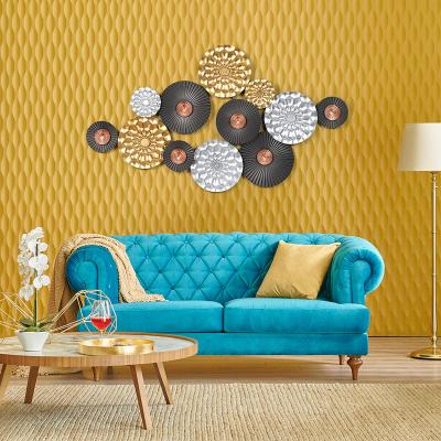 China Mid Century Modern Metal Wall Art For Home Wall Decor 3 D Wall Ornaments Wall Decoration Sculpture for sale