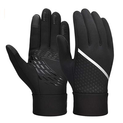 China Factory direct sales winter waterproof touch screen gloves anti-skid running men's cycling women warm gloves with best price for sale