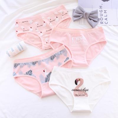 China Women Ladies Breathable Cute Soft Permeable Girls Cotton Teen Panties for sale