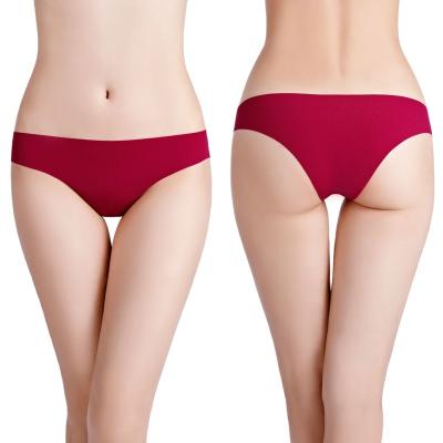 China Breathable Women Laser Cut Ice Silk No Trace Underwear Seamless Panties Tanga Women Panties Lingerie for sale