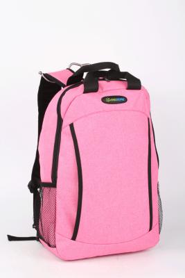 China 600D Polyester Pink Back Pack / Teenage Waterproof School Backpack Carrying for sale