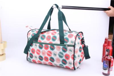 China 600D Polyester Foldable Travel Bags , Round Foldable Duffel Bag For Carrying for sale