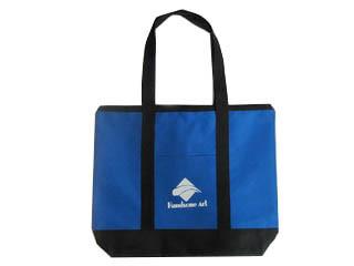 China Fold Up Tote Bag Printing Reuseable Shopping Bags With Two Soulder Strap for sale