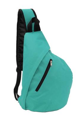 China Green One Strap Triangle Sling Backpack For Boys Waterproof Customized for sale