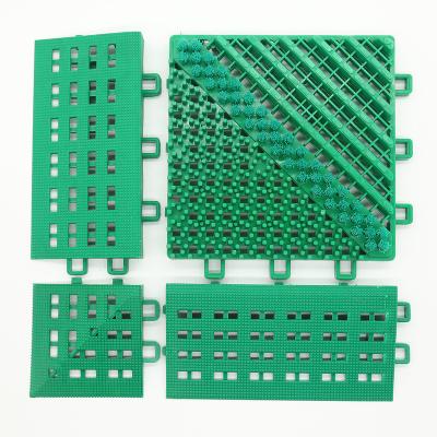 China Interlocking Mat Manufacturers Clean Interlocking Floor Modula Deerjie Interlocking Floor Brush Mat for sale