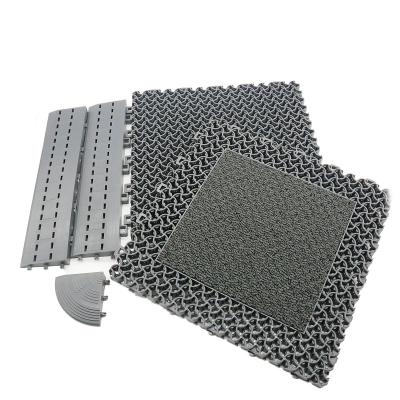 China PVC Non Slip Modular Foot Deerjie Cleaning Front Entrance Mat For Office Building And Hotels for sale