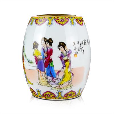 China China Jingdezhen Retro Stereo Sound Speaker Ceramic Outdoor Party Video Wireless High Fidelity Home Speaker BT Audio Antique Crafts for sale