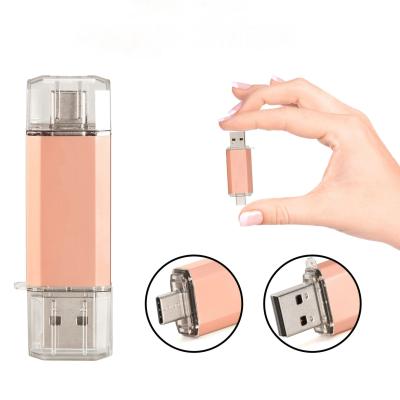 China Metal Free Sample Phone OTG Type C USB Pendrive 16gb 3.0 inch Drive Micro 64GB 128GB Pen Drives Flash Memory 32gb USB 2.0 for sale