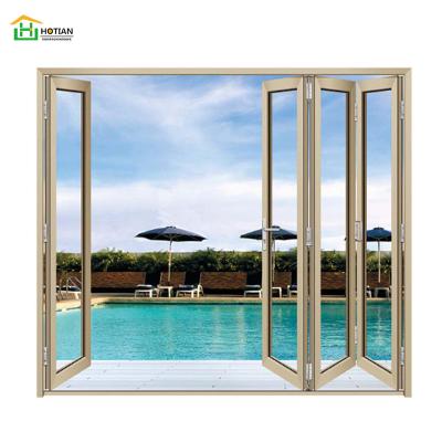 China Factory Direct Sound Insulation Aluminum Sliding Window Locks Convenient Balcony Fold Sliding Window High Quality Aluminum Window Sash for sale