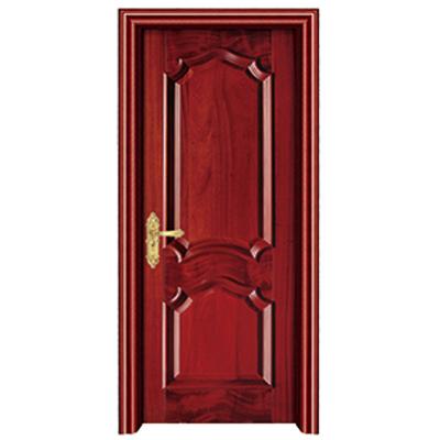 China High Quality Sound Insulation MDF Wooden Door With Interior Pre-hung Solid Wood Frame Door for sale