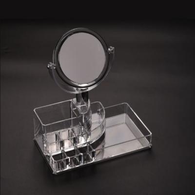 China Environmental Friendly Wholesale 423479D Removable Acrylic Makeup Organizer With Mirror For Sale for sale