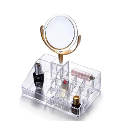 China FTL423882 Sustainable Premium Quality Acrylic Makeup Desk Organizer With Mirror for sale