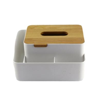 China Hot Sale 285245 PS Lipstick Viable Cotton Storage PS Paper Organizer with Wooden Lid for sale