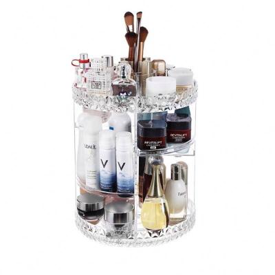 China YJ 423859 Transparent Crystal Viable 360 ​​Degree Rotating Cosmetic Makeup Organizer Acrylic For Sale for sale