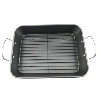 China YJ HJ174890 Sustainable Nonstick Carbon Steel Baking Pan Bakeware Roaster Turkey Pan for Oven for sale