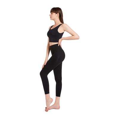 China Breathable Slim Body Sculpting Hip Lift High Waist Women's Sports Gaiters Yoga Pants Seamless Nylon Spandex for sale