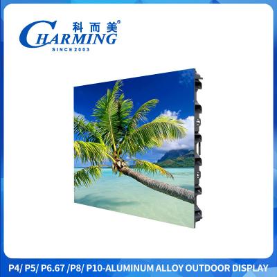 China Peso de 38 kg P4 960x960 espesores de 128 mm Pantalla de visualización LED exterior con cerradura impermeable en venta