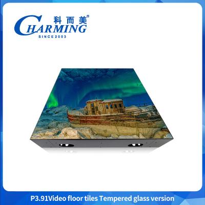 China Anpassung P3.91 Video-Panel-Display SMD1921 Innen- und Außenglas + Gob-Abdeckung + Eisenrahmen-Schild Led Tanzboden zum Mieten zu verkaufen