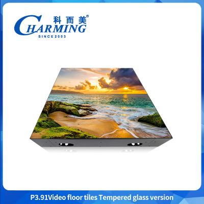 China China Fábrica mantenimiento delantero Material de hierro + cubierta de GOB IP65 impermeable HD Indoor Floor de baile con alto rendimiento en venta