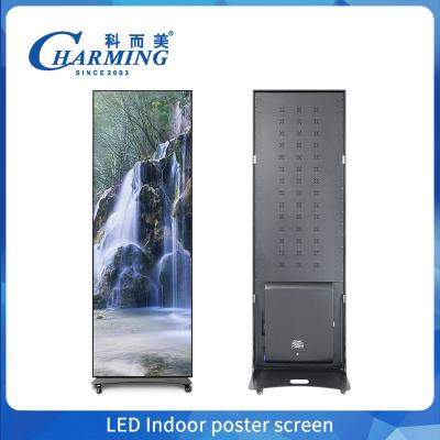 China Vollfarbige P2.5 P1.86 P2 Indoor Led Poster Anzeige Bildschirm WLAN USB Boden stehend Led Werbung Digital Poster Anzeige zu verkaufen