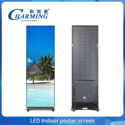 China P2.5 Led Video Display Movable 4k Led Display Screen Dimensão personalizada Indoor Led Poster Publicidade Show de produtos à venda