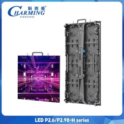 China Display LED de alquiler en interiores y exteriores de color completo LED de pared P2.6 Led Video de pared 500x500mm Pantalla de aluminio fundido a presión en venta