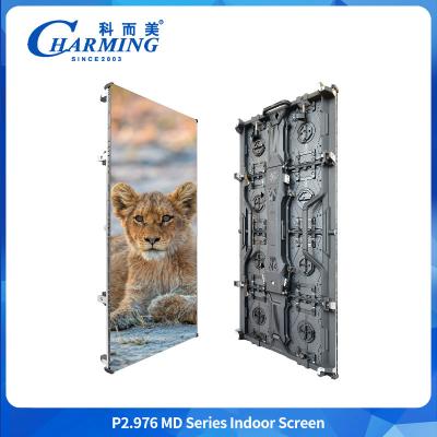 China Alquiler de pantalla LED de publicidad interior de pared P3.91 P2.98 pantalla LED de publicidad interior flexible con escenario curvo en venta