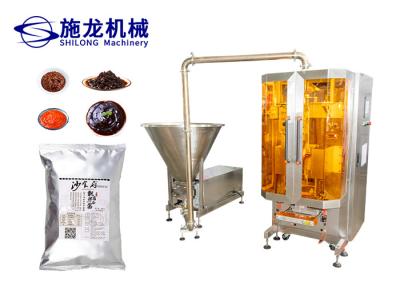 중국 점성 소스 자동 액체 포장기 터치스크린 0.6Mpa 650kg 판매용