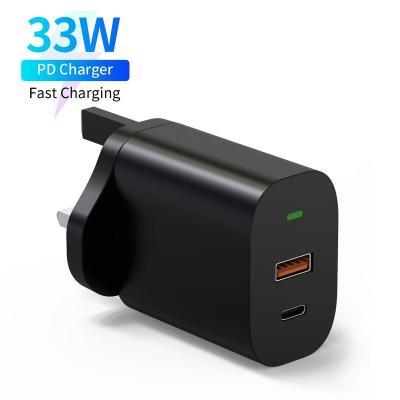 China Fast Type-C Type C Mobile Phone Universal Mobile Phone USB Port Type C Android Charger 33W Adopter 33W Charger For iPhone Fast Charger for sale