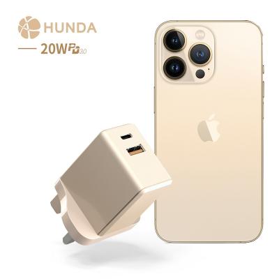 China Charging For Type C Mobile Phones Color 20 Watt Palladium Fast Charger For iPhone12 Apple 2.4a Dual 20W USB Charger For iPhone Charger Type C for sale