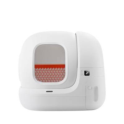 China 7L Capacity Viable Smart Pet Cat Litter Box Automatic Self Cleaning Toilet for Cat 2.4G Wi-Fi App Remote Control Cat Sandbox Tray for sale